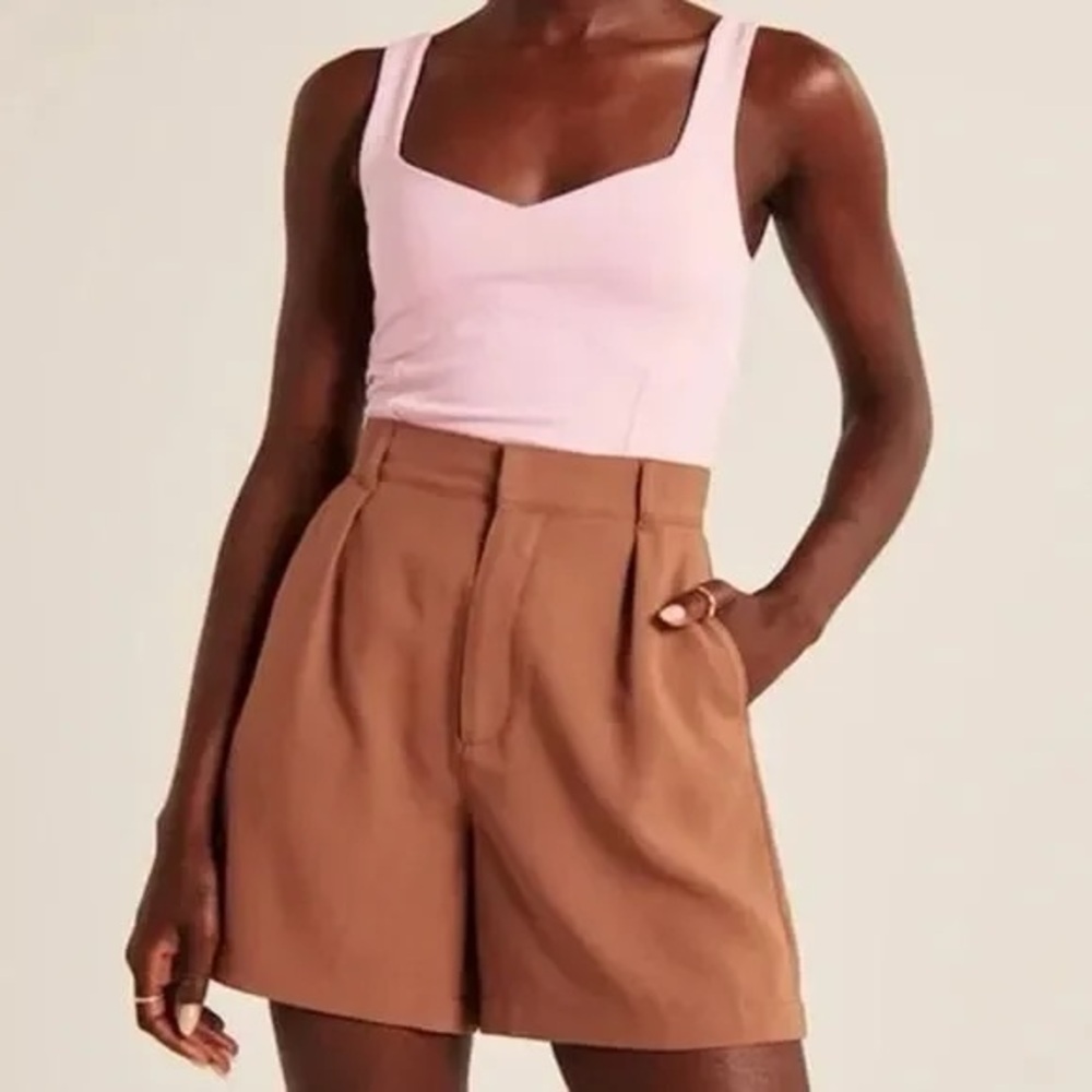 Abercrombie & Fitch High Waist Sloane Trouser Shorts